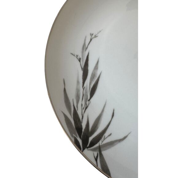 VTG Sango Black Bamboo Japan Dinner Plates (2) #6518 Discontinued Brunch - Picture 4 of 6